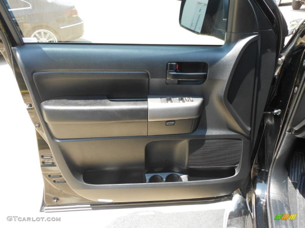2010 Toyota Tundra TRD Sport Double Cab Black Door Panel Photo #66366758