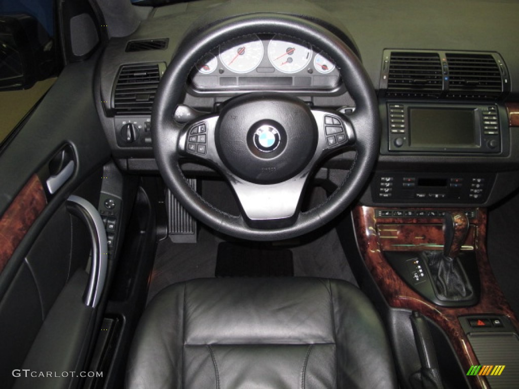 2006 BMW X5 4.8is Black Dashboard Photo #66367763