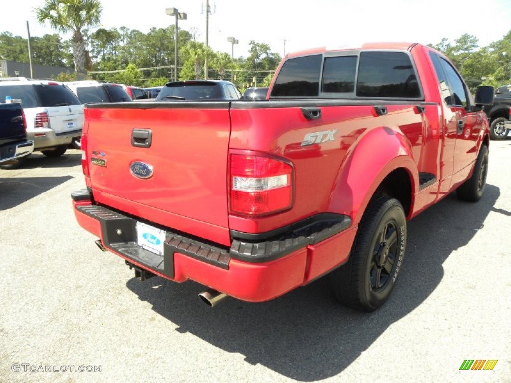 2005 F150 STX Regular Cab Flareside - Bright Red / Medium Flint Grey photo #11