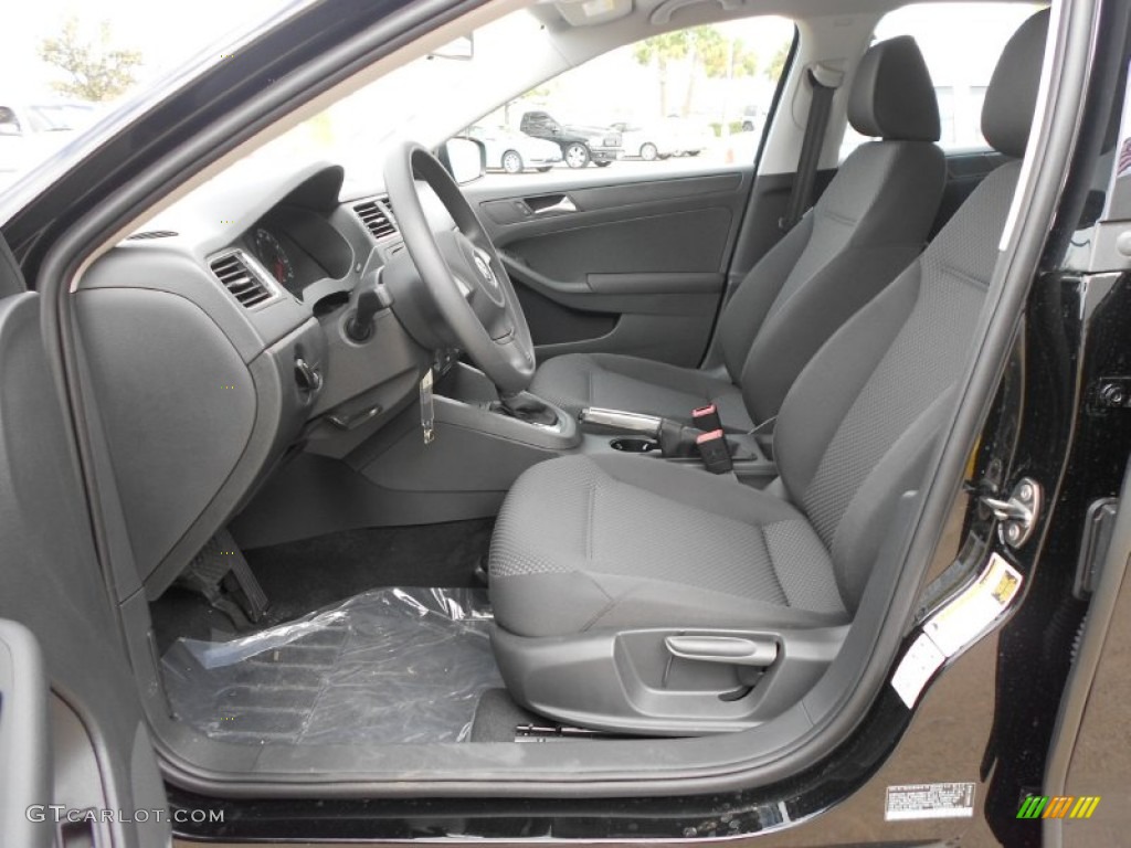 Titan Black Interior 2012 Volkswagen Jetta S Sedan Photo #66368898