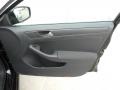Titan Black 2012 Volkswagen Jetta S Sedan Door Panel