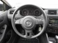 Titan Black 2012 Volkswagen Jetta S Sedan Steering Wheel