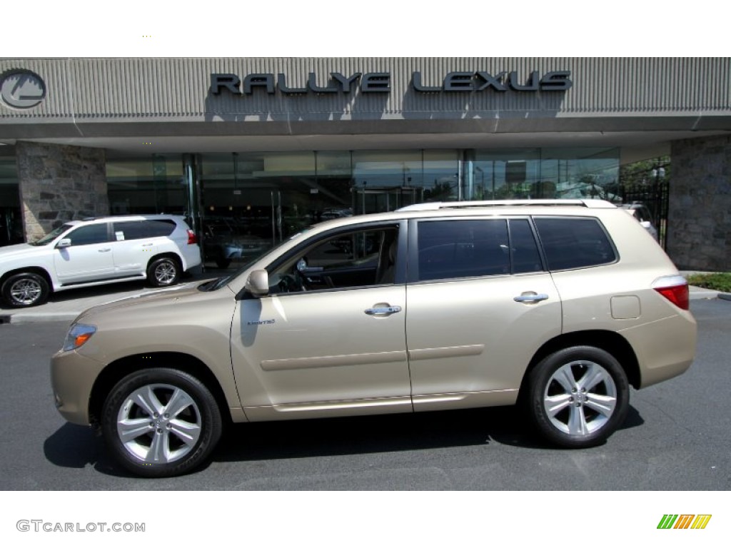 2009 Highlander Limited 4WD - Sandy Beach Metallic / Sand Beige photo #3