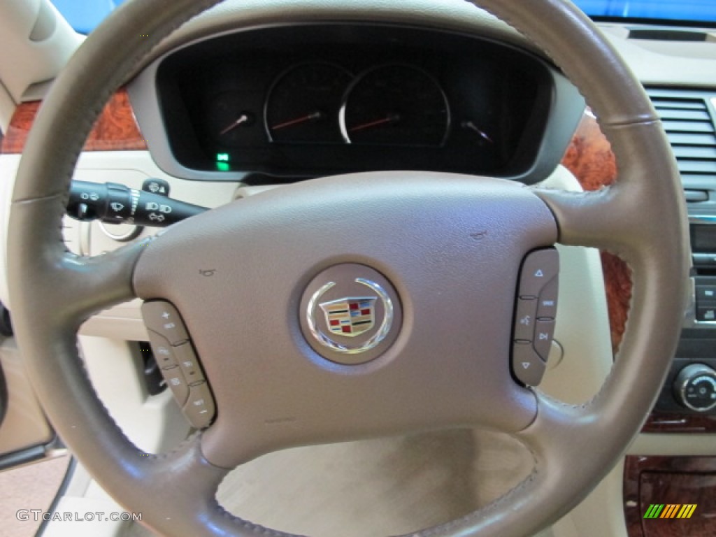2006 Cadillac DTS Standard DTS Model Cashmere Steering Wheel Photo #66369494