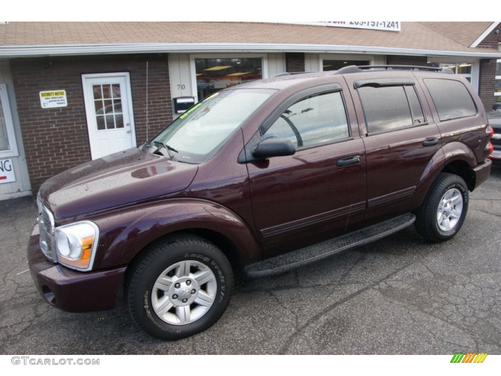 2004 Durango SLT 4x4 - Deep Molten Red Pearl / Khaki photo #1