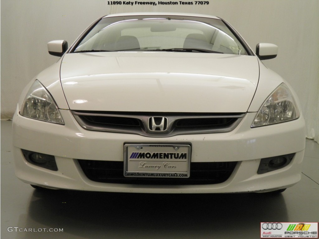 2007 Accord LX Coupe - Taffeta White / Ivory photo #16