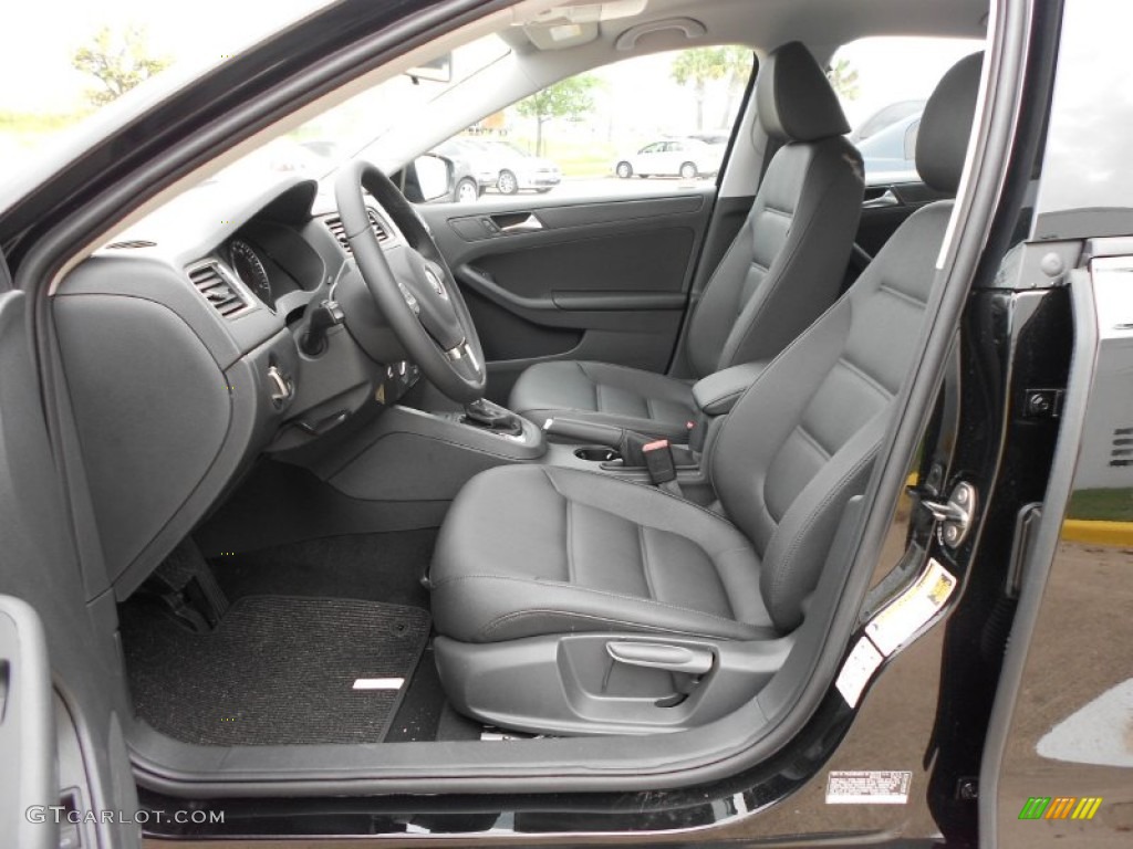 Titan Black Interior 2012 Volkswagen Jetta TDI Sedan Photo #66371267