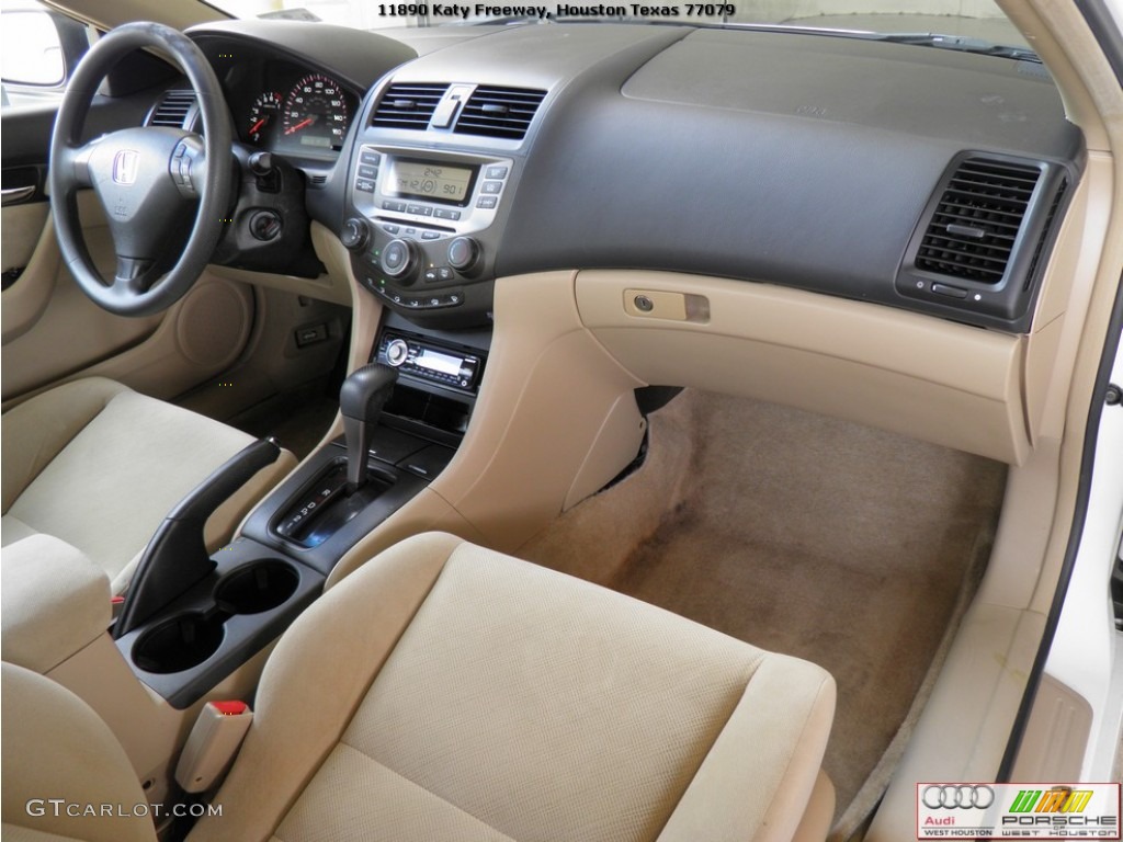 2007 Accord LX Coupe - Taffeta White / Ivory photo #23