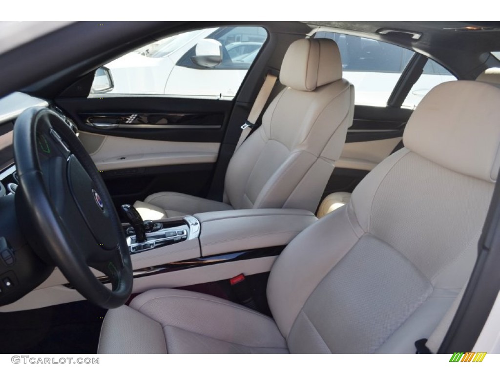 Oyster/Black Interior 2011 BMW 7 Series Alpina B7 Photo #66371669