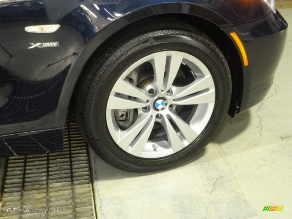 2009 5 Series 528xi Sedan - Monaco Blue Metallic / Cream Beige Dakota Leather photo #28