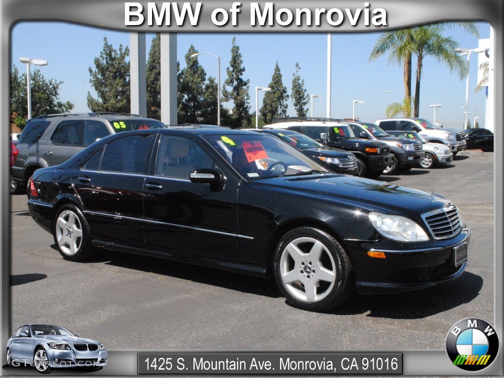 2004 S 500 Sedan - Black / Java photo #1