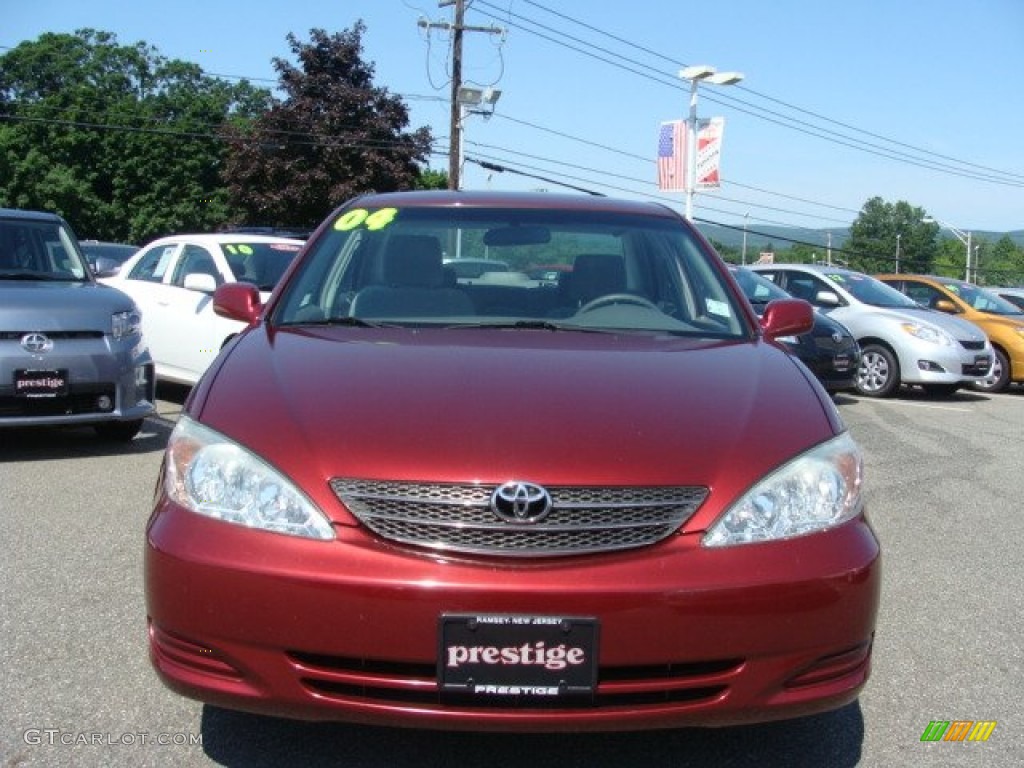 2004 Camry LE V6 - Salsa Red Pearl / Stone photo #2