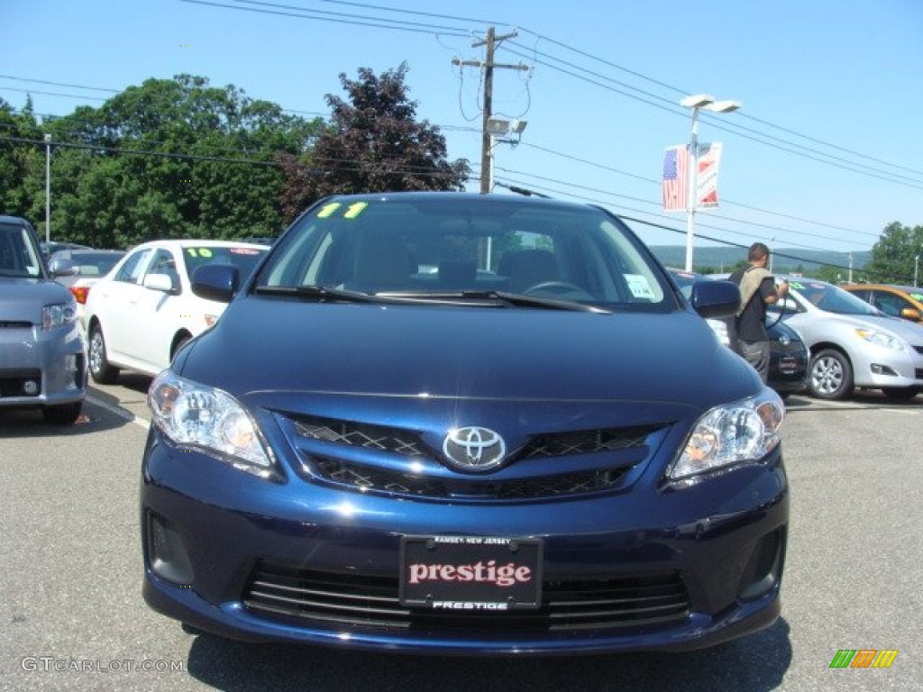 2011 Corolla LE - Nautical Blue Metallic / Ash photo #2