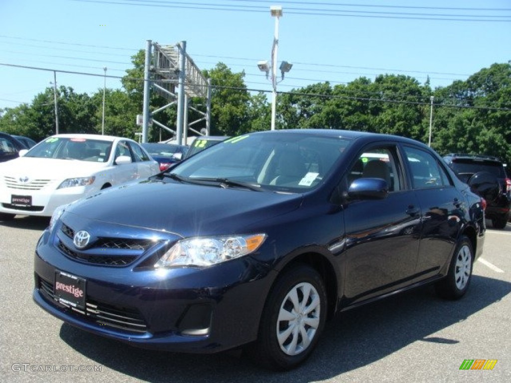 2011 Corolla LE - Nautical Blue Metallic / Ash photo #3