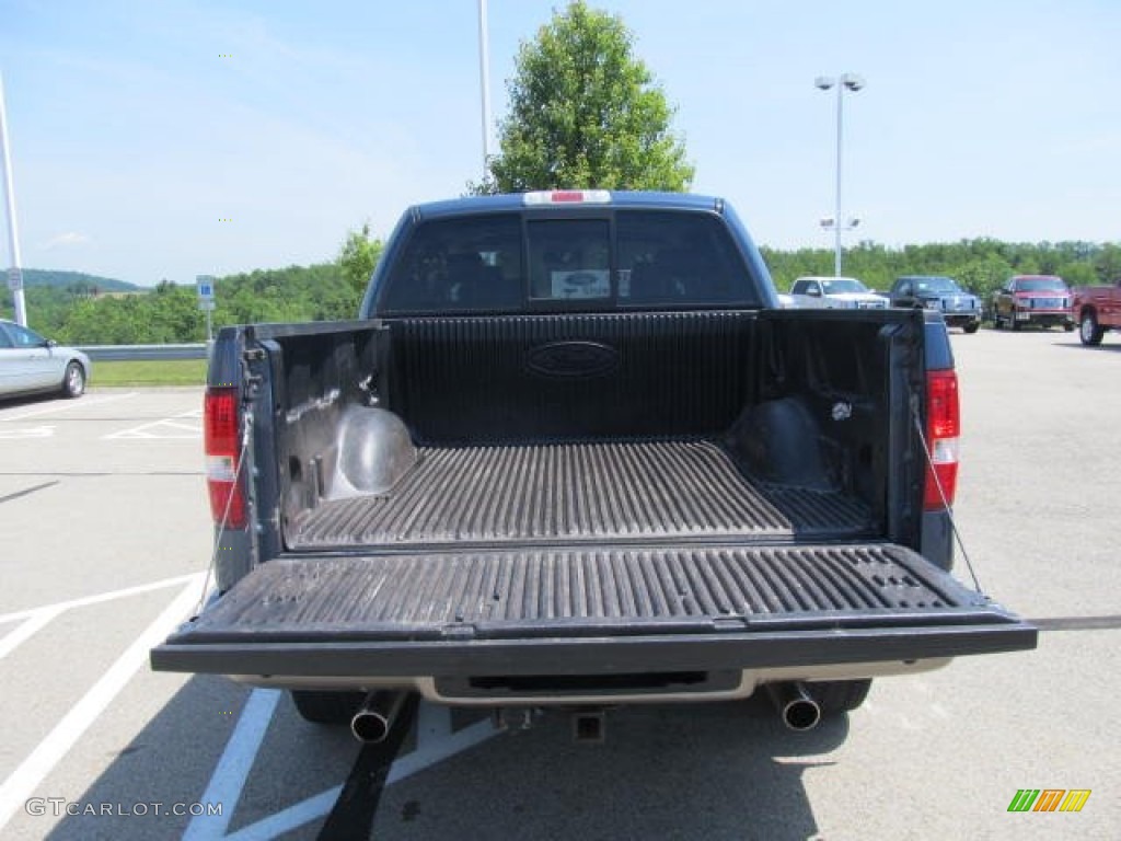 2005 F150 Lariat SuperCrew 4x4 - Medium Wedgewood Blue Metallic / Black photo #7