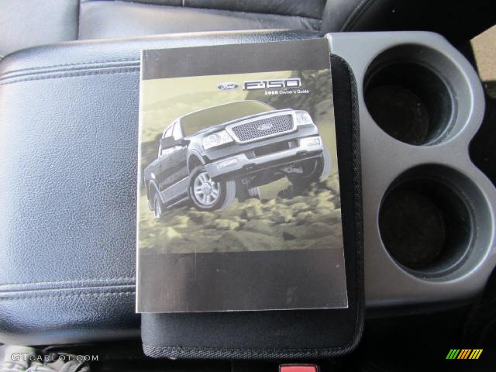 2005 F150 Lariat SuperCrew 4x4 - Medium Wedgewood Blue Metallic / Black photo #24