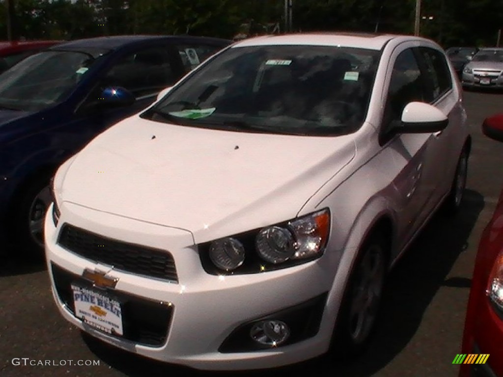 2012 Sonic LTZ Hatch - Summit White / Jet Black/Dark Titanium photo #1