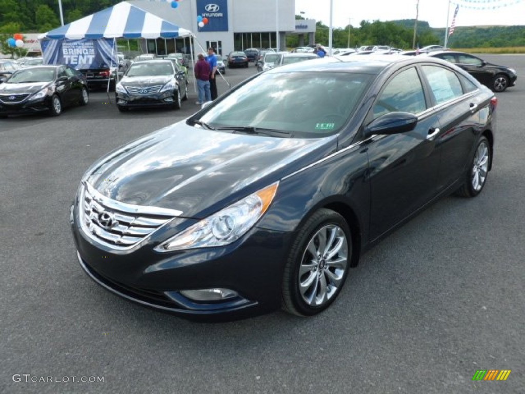 2013 Sonata SE - Pacific Blue Pearl / Gray photo #3