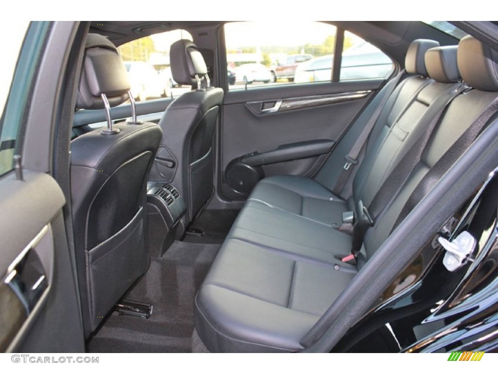 Black Interior 2009 Mercedes-Benz C 350 Sport Photo #66384134