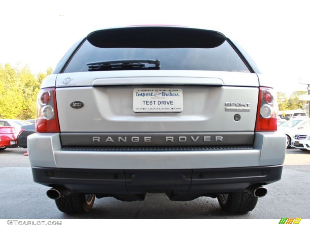 2008 Range Rover Sport Supercharged - Zermatt Silver Metallic / Ebony Black photo #13