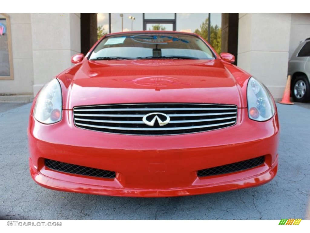 2005 G 35 Coupe - Laser Red / Graphite photo #4