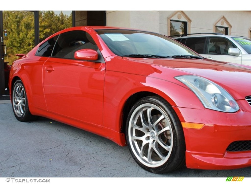 2005 G 35 Coupe - Laser Red / Graphite photo #5