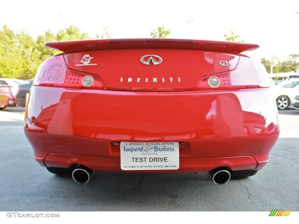 2005 G 35 Coupe - Laser Red / Graphite photo #10