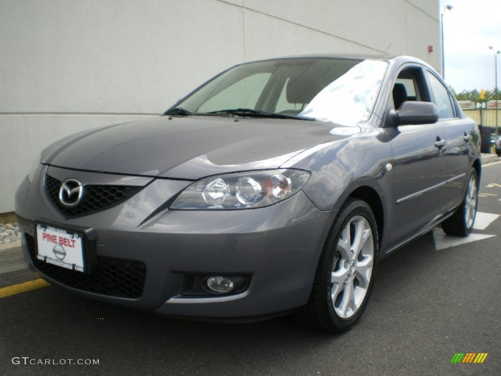 2009 MAZDA3 i Touring Sedan - Galaxy Gray Mica / Black photo #1