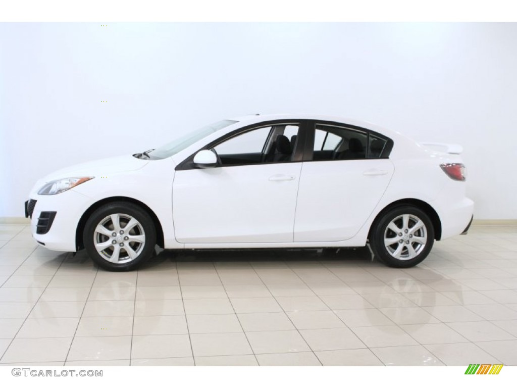 Crystal White Pearl Mica 2010 Mazda MAZDA3 i Touring 4 Door Exterior Photo #66387146