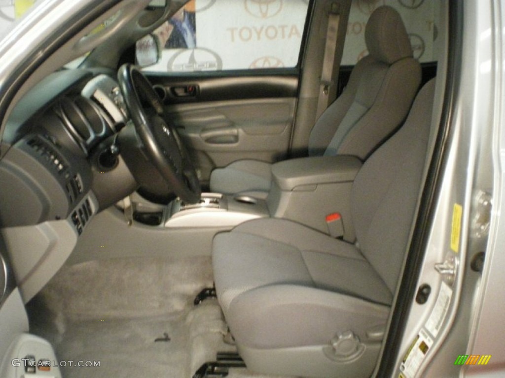 2009 Tacoma V6 TRD Sport Double Cab 4x4 - Silver Streak Mica / Graphite Gray photo #14