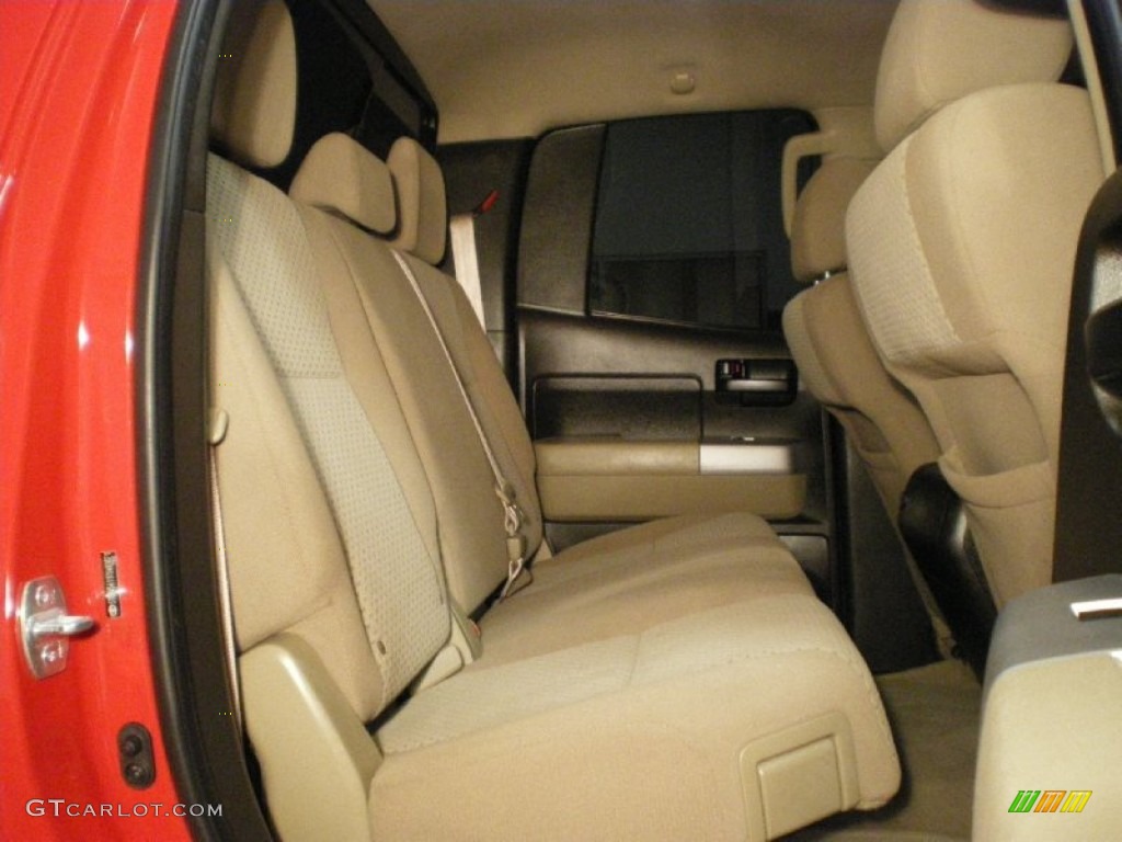 2007 Tundra SR5 Double Cab 4x4 - Radiant Red / Beige photo #24