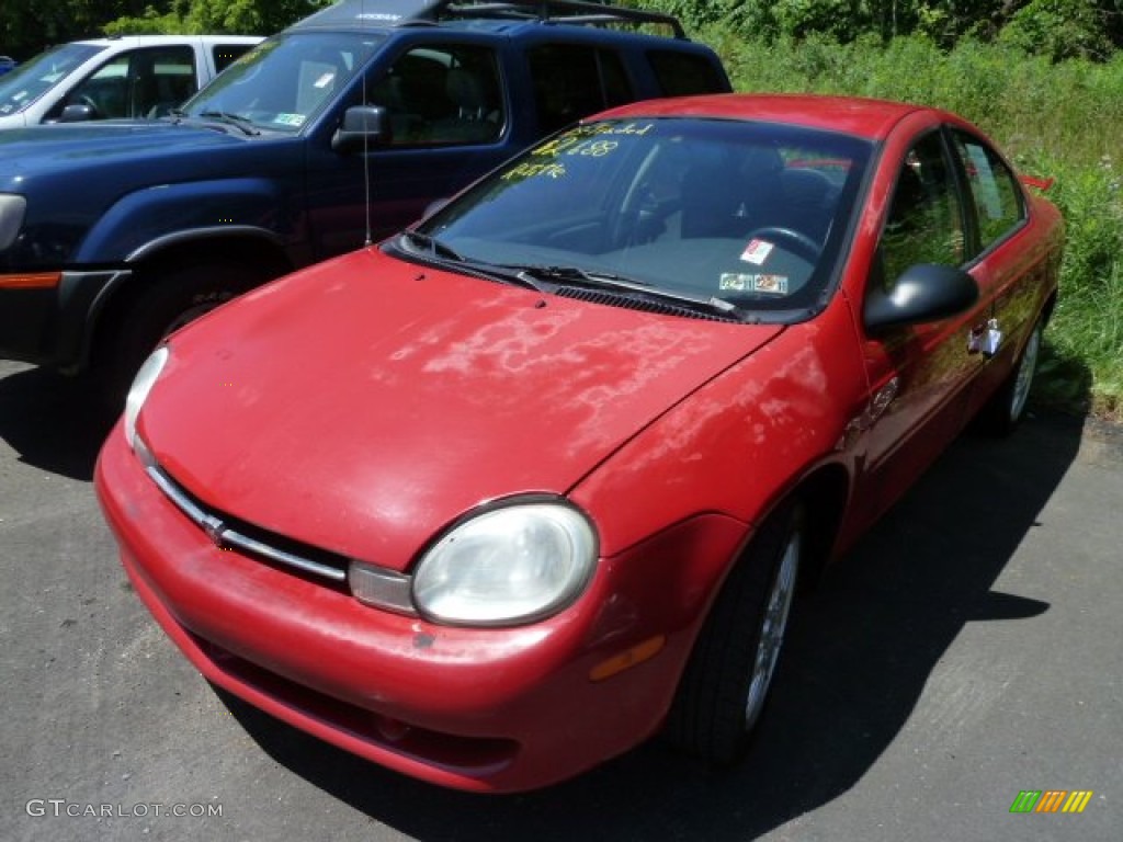 2001 Neon SE - Flame Red / Dark Slate Gray photo #3