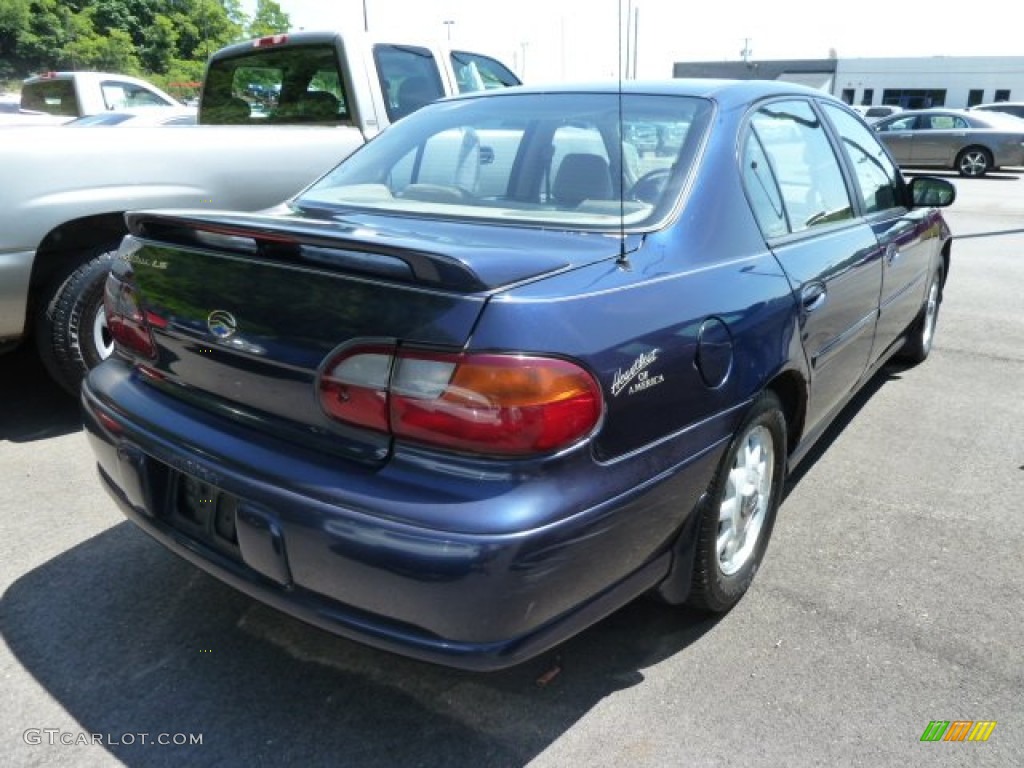 1999 Malibu LS Sedan - Navy Blue Metallic / Medium Oak photo #2