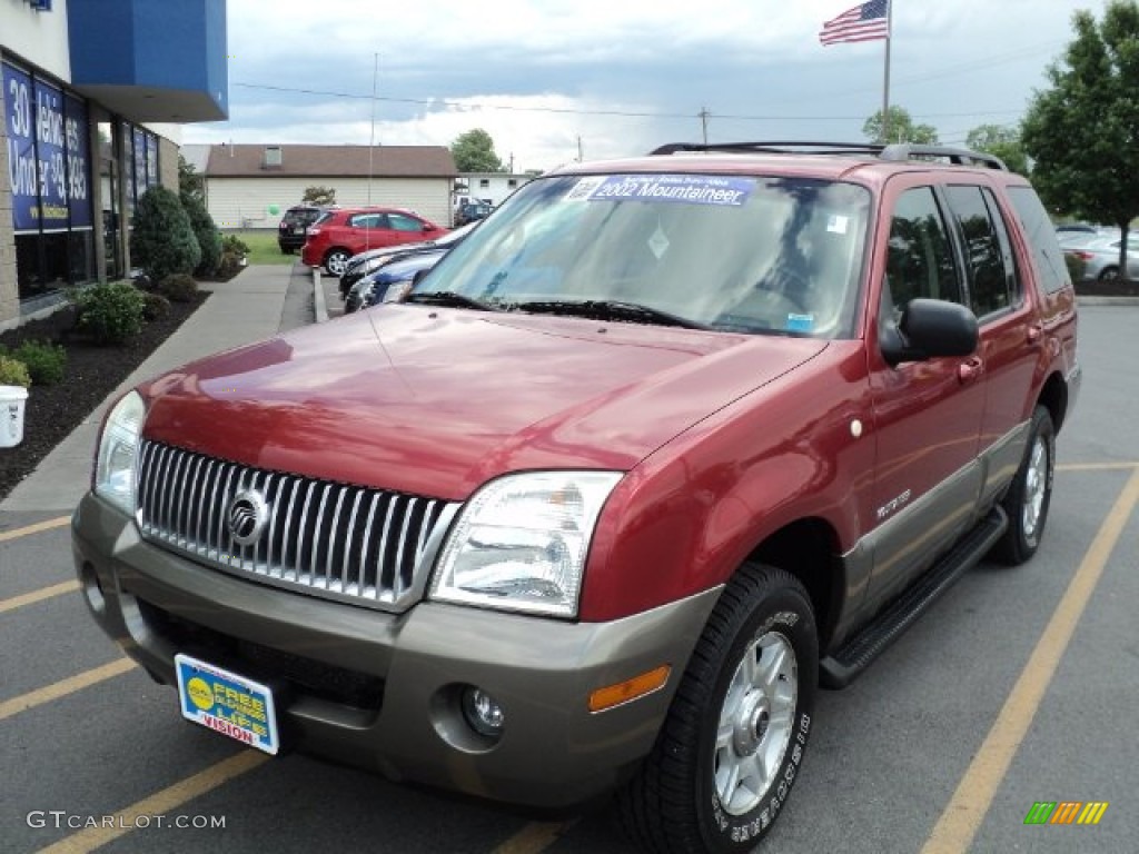2002 Mountaineer AWD - Toreador Red Metallic / Medium Dark Parchment photo #1