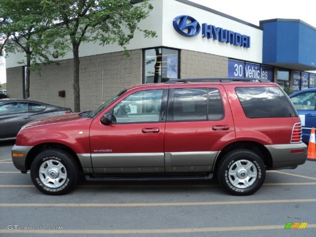 2002 Mountaineer AWD - Toreador Red Metallic / Medium Dark Parchment photo #9