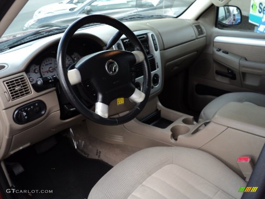 Medium Dark Parchment Interior 2002 Mercury Mountaineer AWD Photo #66391517
