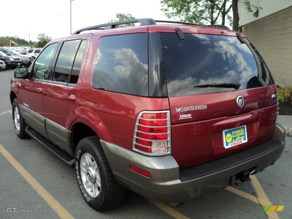 2002 Mountaineer AWD - Toreador Red Metallic / Medium Dark Parchment photo #16