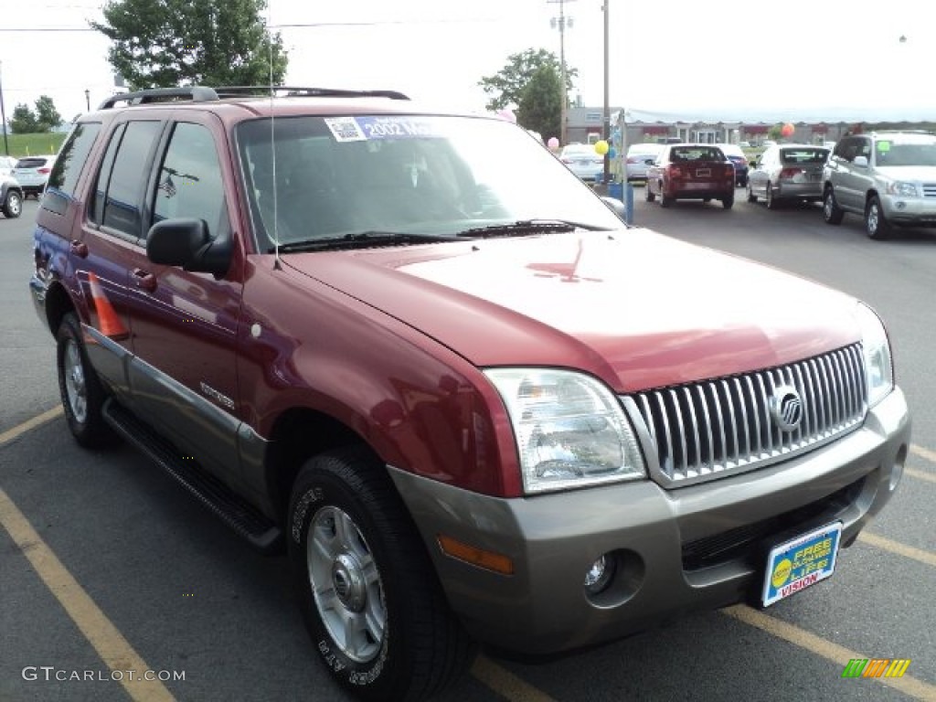 2002 Mountaineer AWD - Toreador Red Metallic / Medium Dark Parchment photo #27