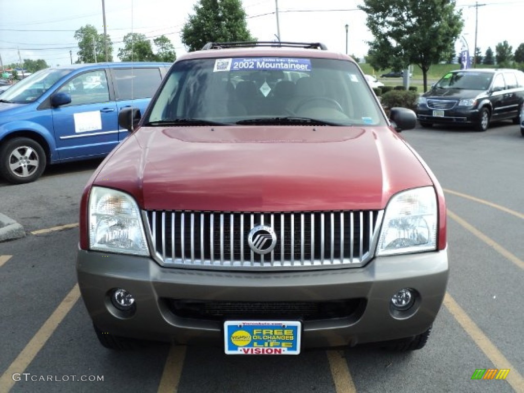 2002 Mountaineer AWD - Toreador Red Metallic / Medium Dark Parchment photo #28