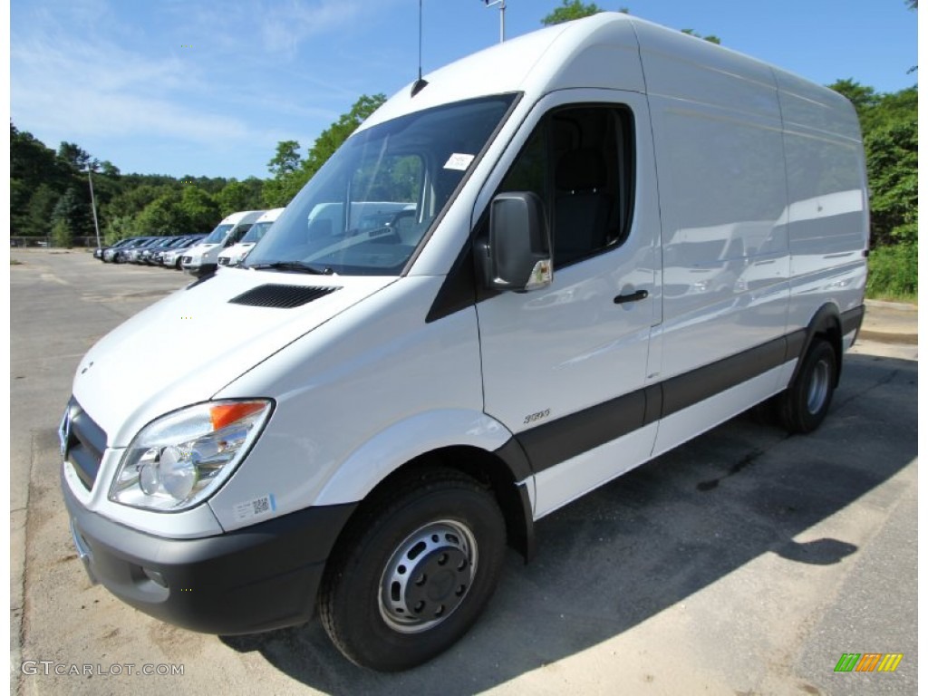 2012 Sprinter 3500 High Roof Cargo Van - Arctic White / Lima Black Fabric photo #1