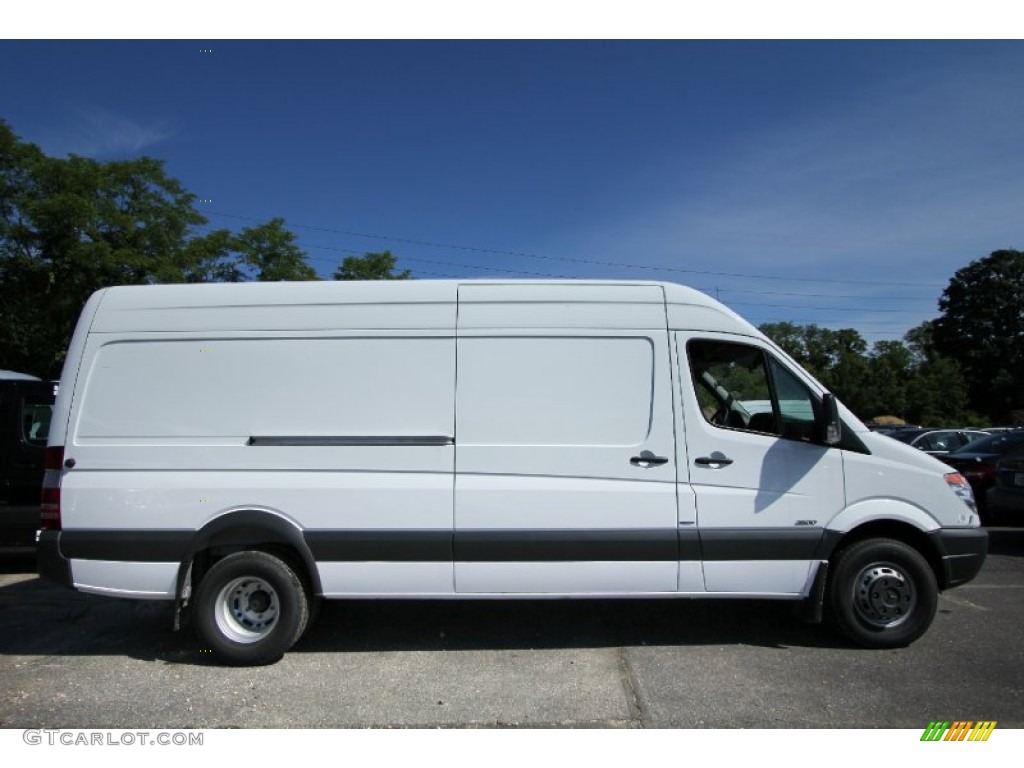 Arctic White 2012 Mercedes-Benz Sprinter 3500 High Roof Extended Cargo Van Exterior Photo #66394007