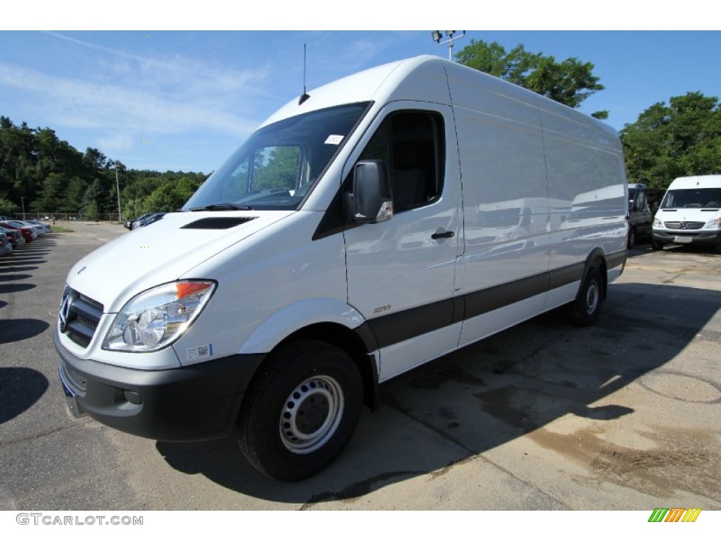 2012 Sprinter 2500 High Roof Cargo Van - Arctic White / Lima Black Fabric photo #1