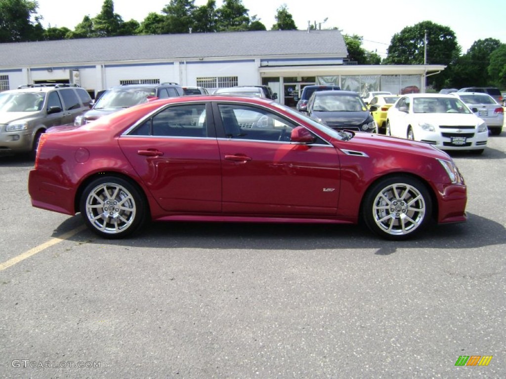 Crystal Red Tintcoat 2011 Cadillac CTS -V Sedan Exterior Photo #66395141