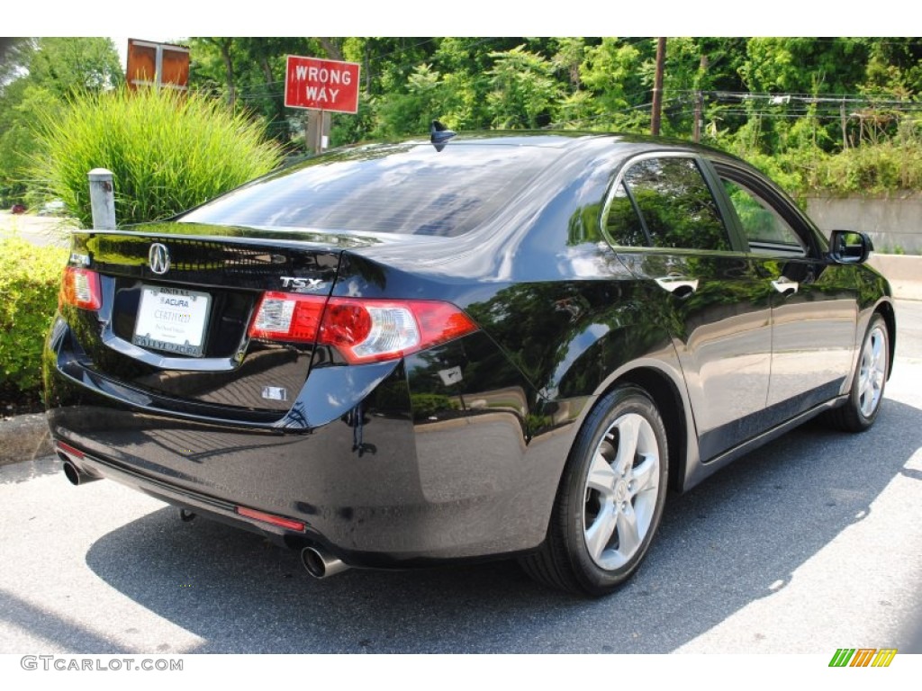 2009 TSX Sedan - Crystal Black Pearl / Ebony photo #4