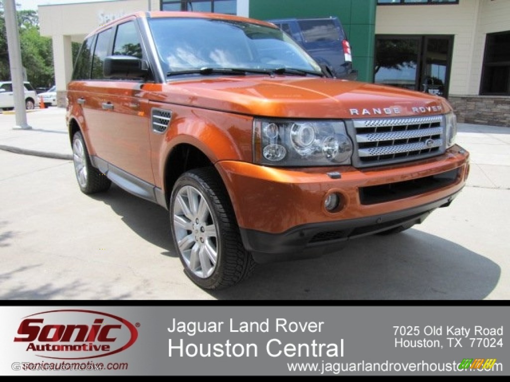 2006 Range Rover Sport Supercharged - Vesuvius Orange Metallic / Ebony Black photo #1