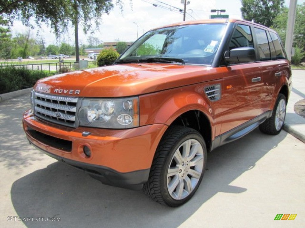 Vesuvius Orange Metallic 2006 Land Rover Range Rover Sport Supercharged Exterior Photo #66399434