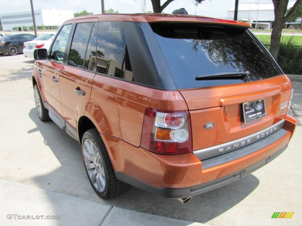 2006 Range Rover Sport Supercharged - Vesuvius Orange Metallic / Ebony Black photo #8