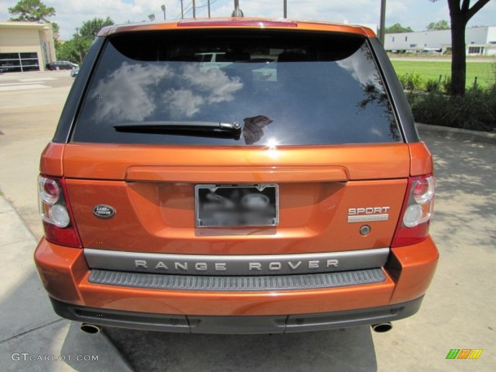 2006 Range Rover Sport Supercharged - Vesuvius Orange Metallic / Ebony Black photo #9