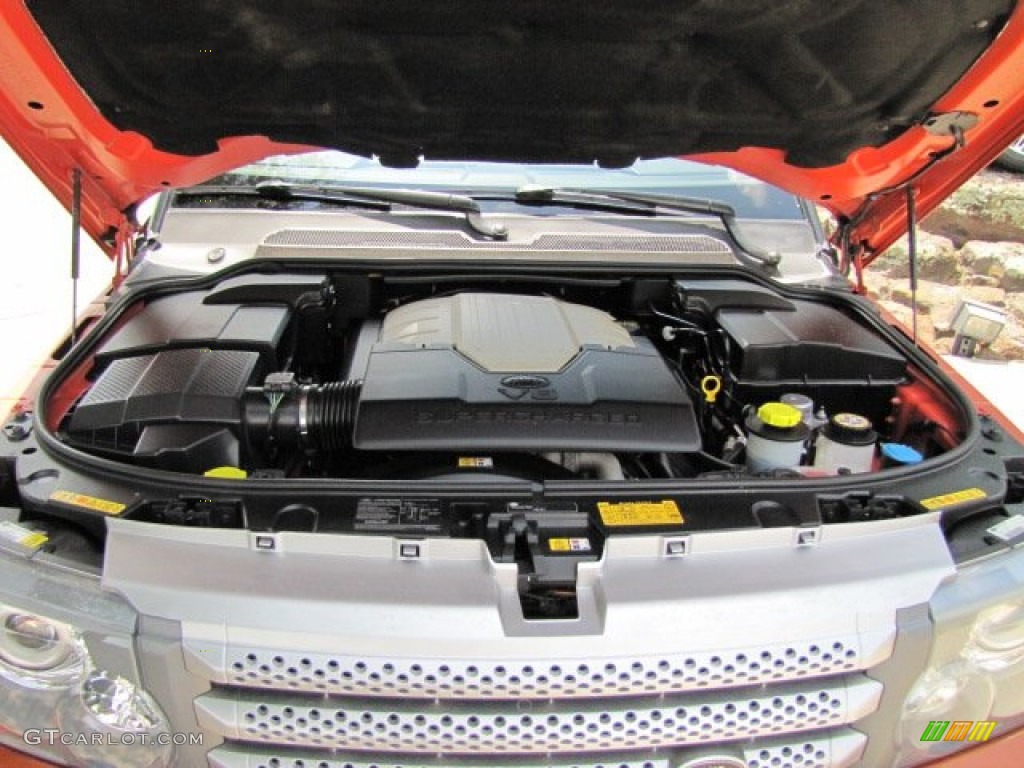 2006 Range Rover Sport Supercharged - Vesuvius Orange Metallic / Ebony Black photo #48