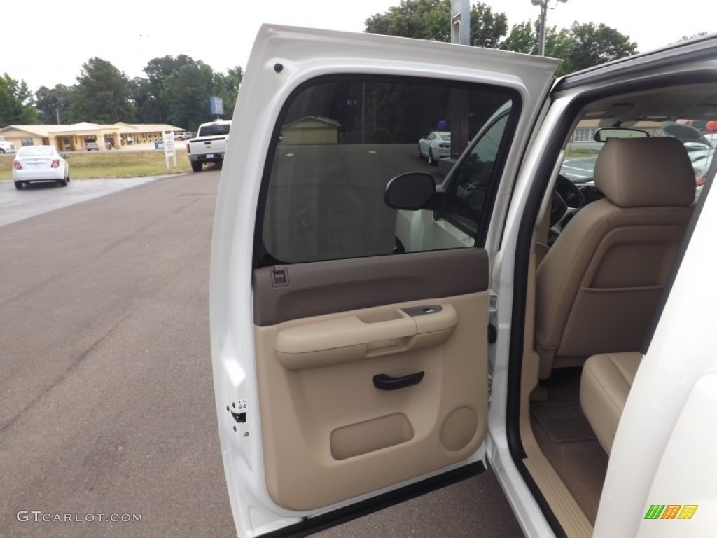 2012 Silverado 1500 LT Crew Cab - White Diamond Tricoat / Light Cashmere/Dark Cashmere photo #16